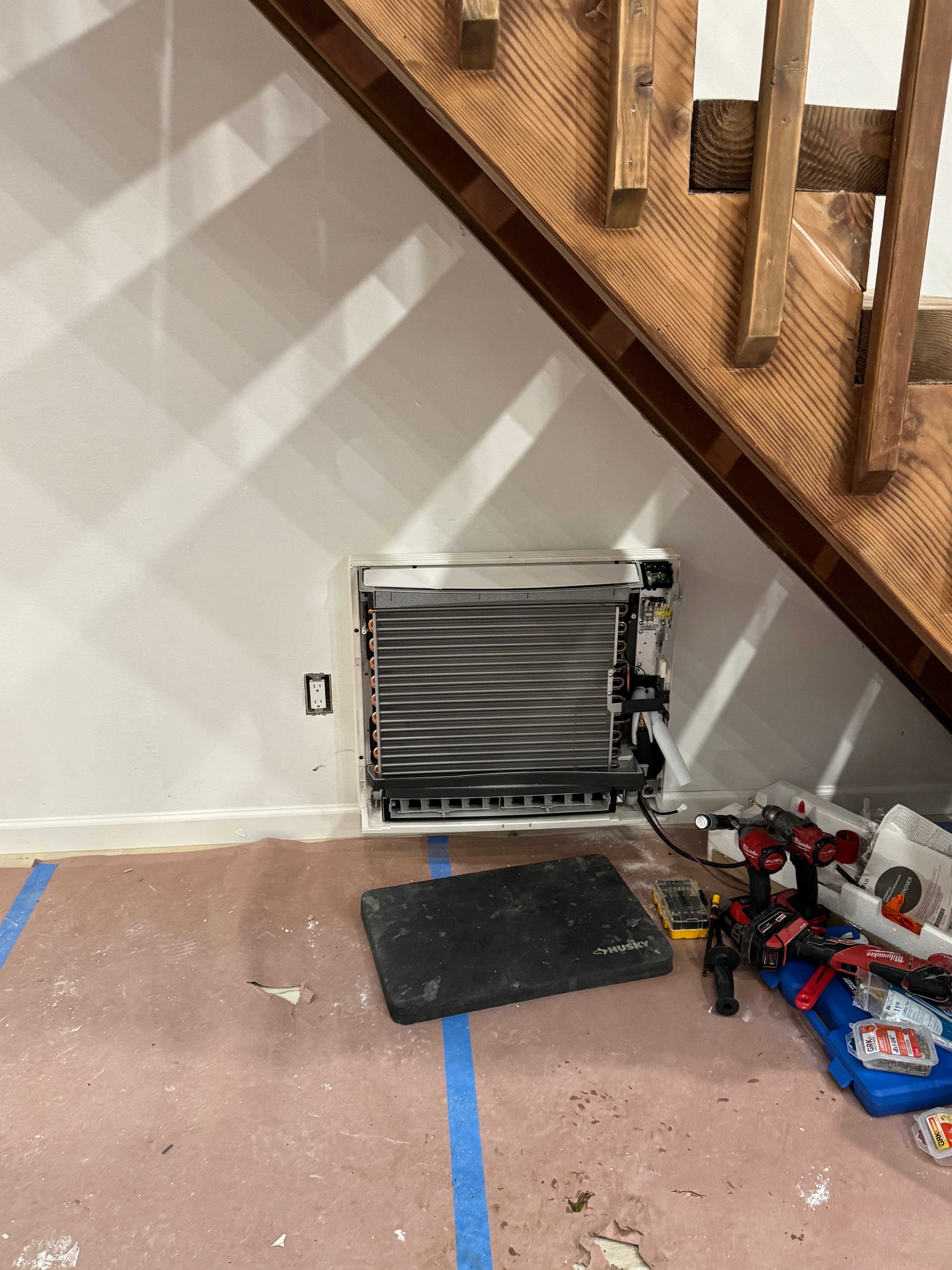 Mini-split wall unit installation by GUD Electric