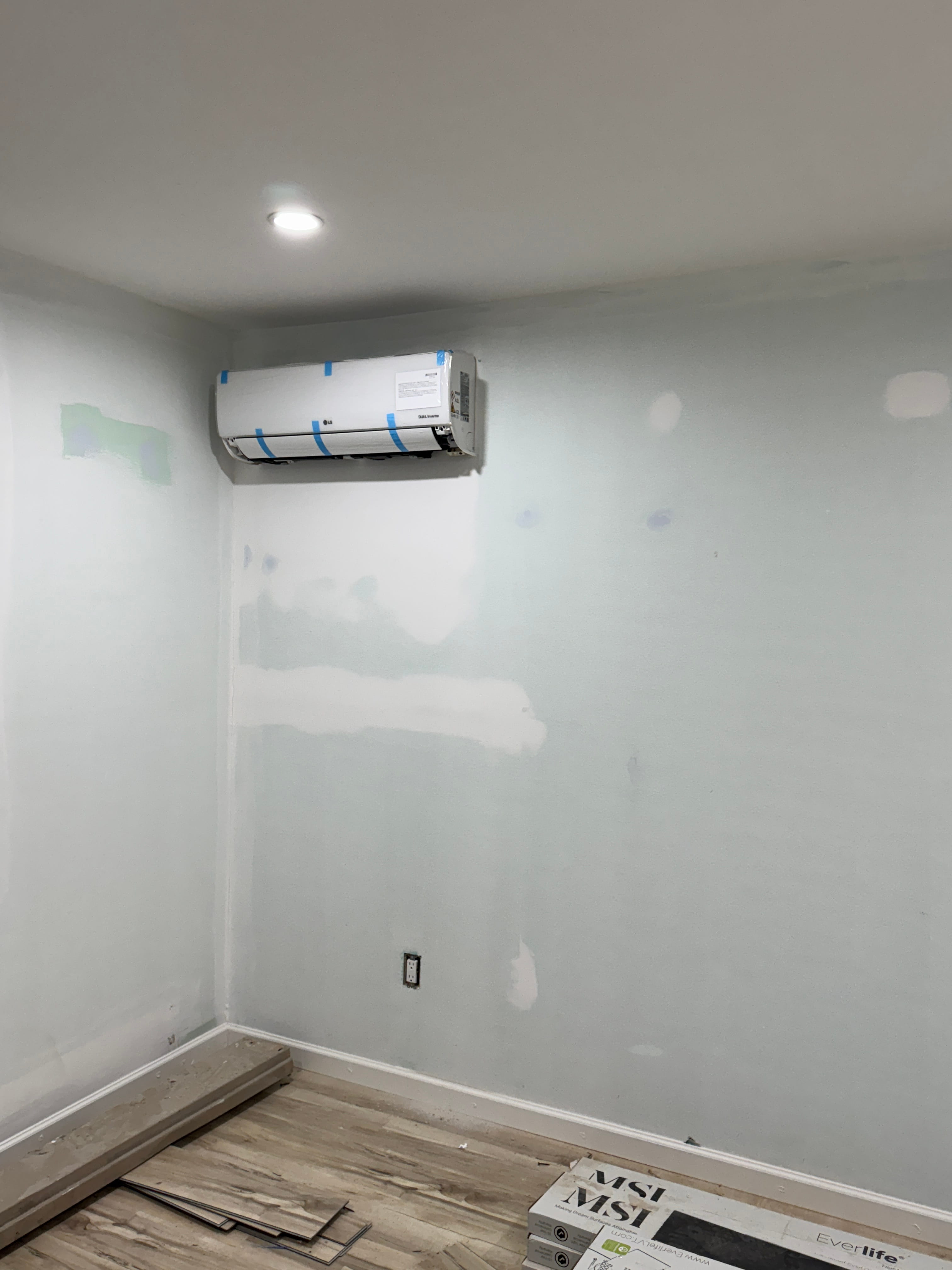 Mini-split wall unit installation by GUD Electric